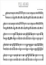 Téléchargez l'arrangement pour piano de la partition de Pili aoao en PDF